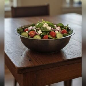 Leonard Silver Plated Bowl 9x3" Vanity Piece